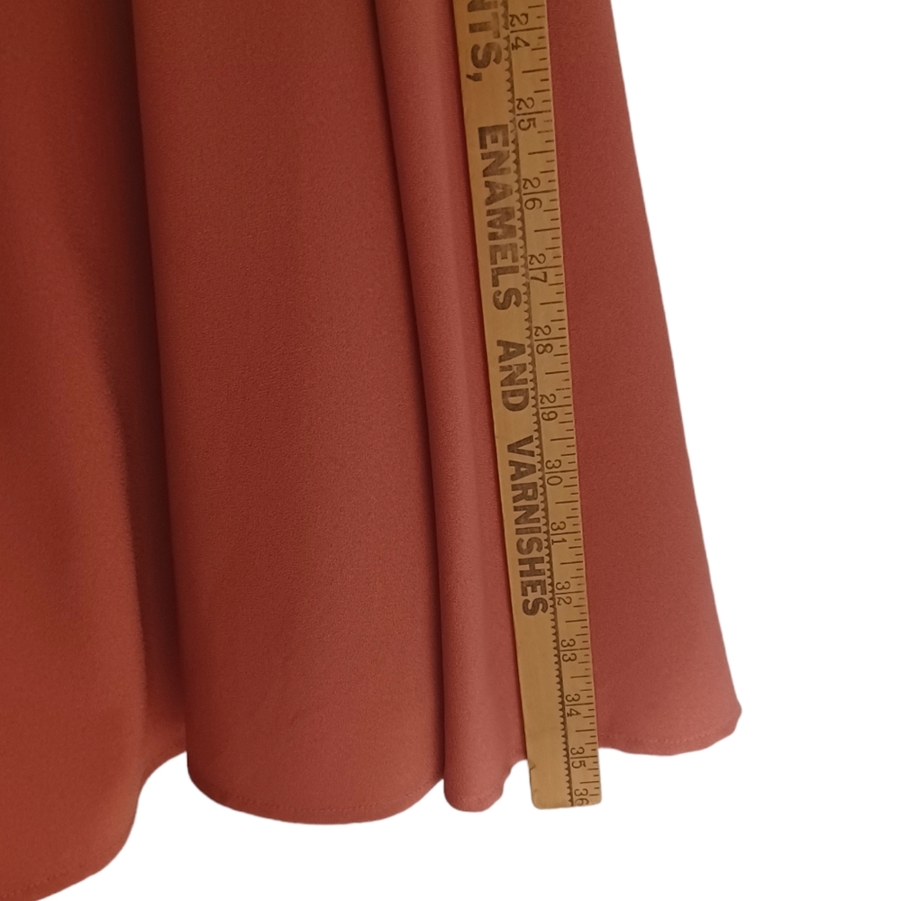 UO SILENCE + NOISE Peach Orange Strappy A Line Fit Flare Sleeveless Dress Large - Picture 9 of 10